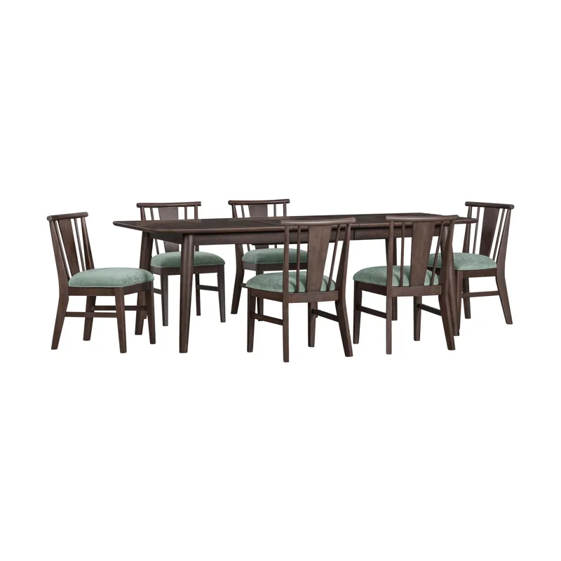 West End Spindle Leg Table Saddle Brown