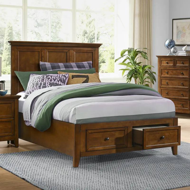 San Mateo Youth Full Storage Bed Tuscan