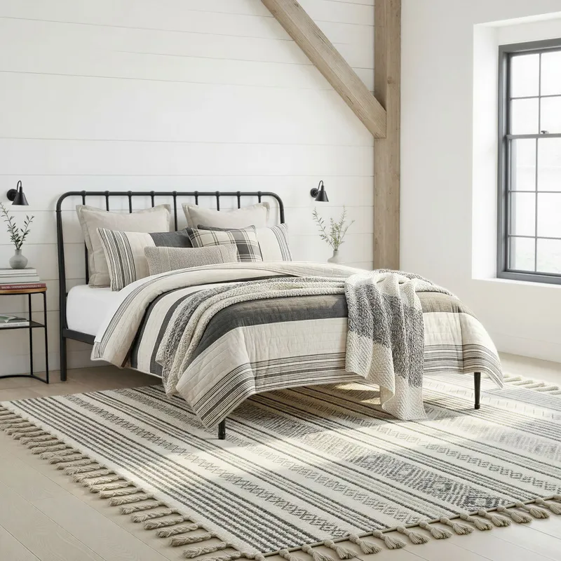 Metal Beds Farmhouse Queen Metal Bed
