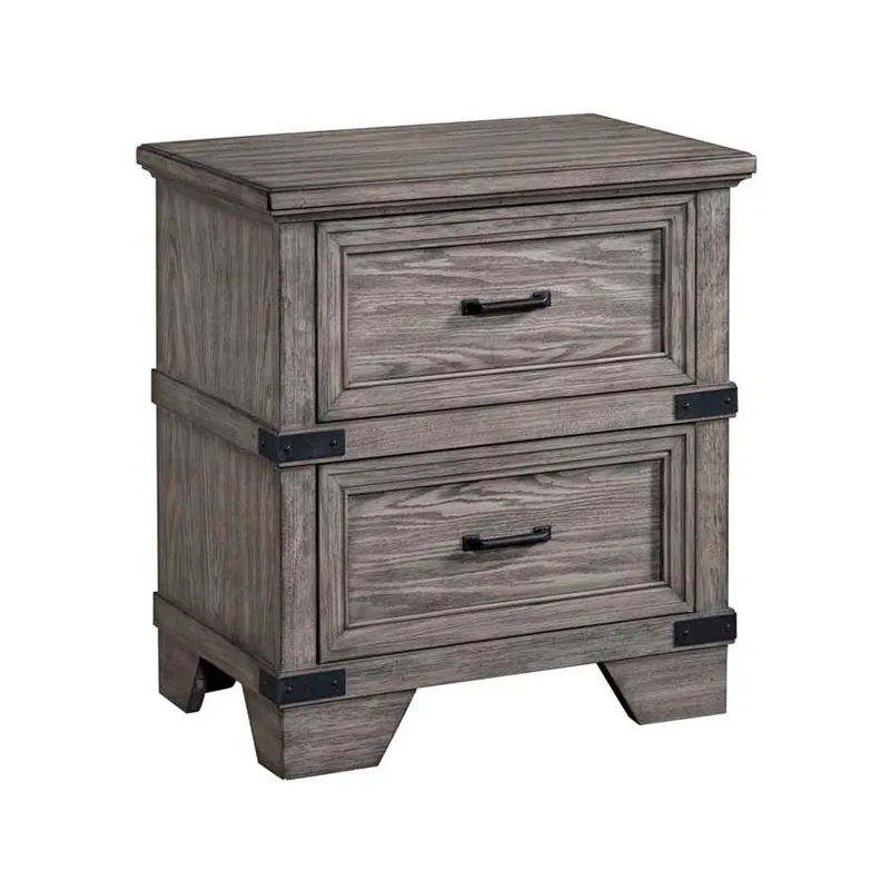 Forge Nightstand Brushed Steel