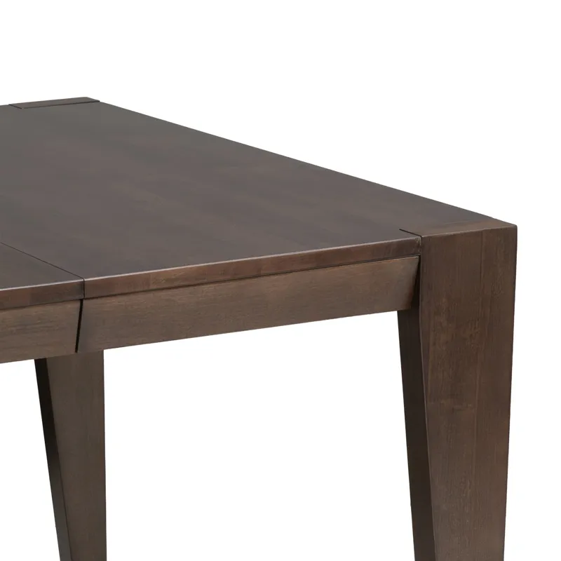 West End Leg Table w/Butterfly Leaf Saddle Brown
