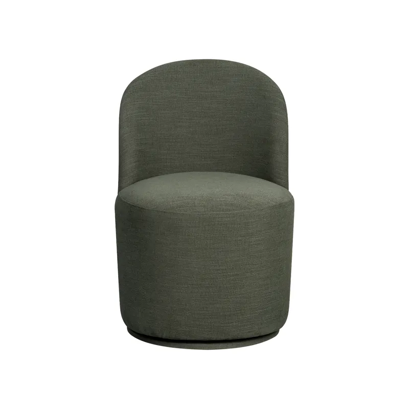 Upholstered Dining Chairs Uph Dining Chair Curved Back Modern Sage