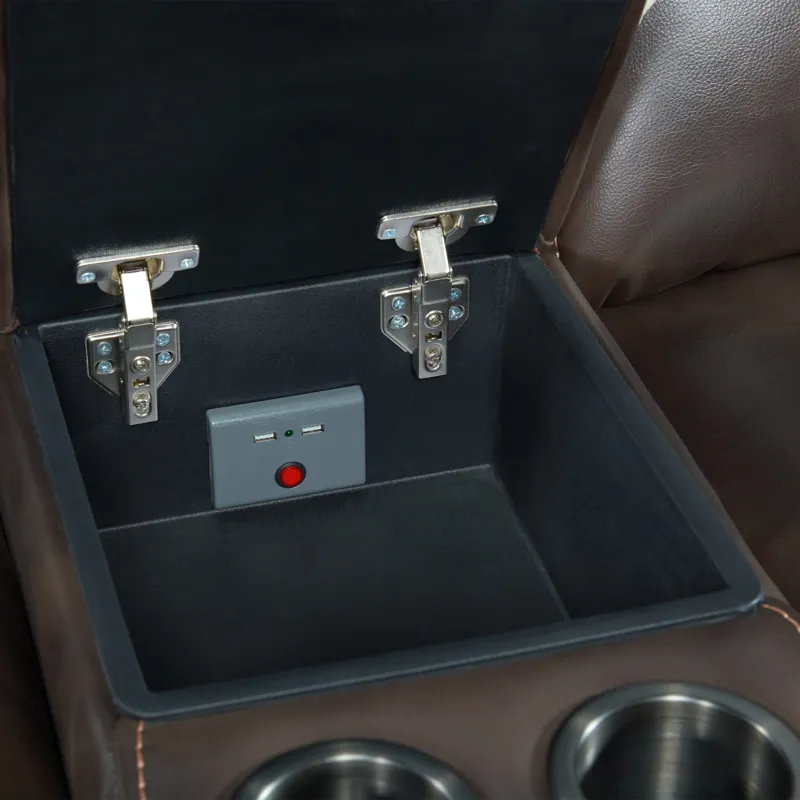 Silhouette Dual-Power Loveseat Bolero Coffee