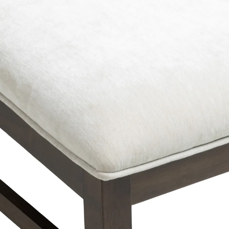 West End Parson Chair Ivory Saddle Brown