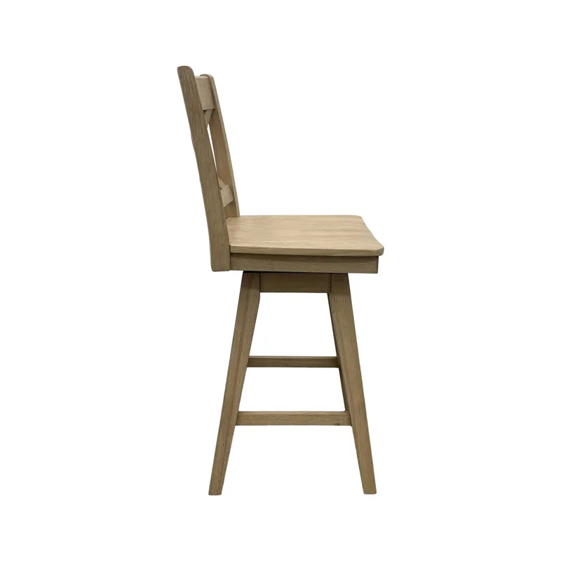 Wooden Barstools Wooden Barstool w Back Natural