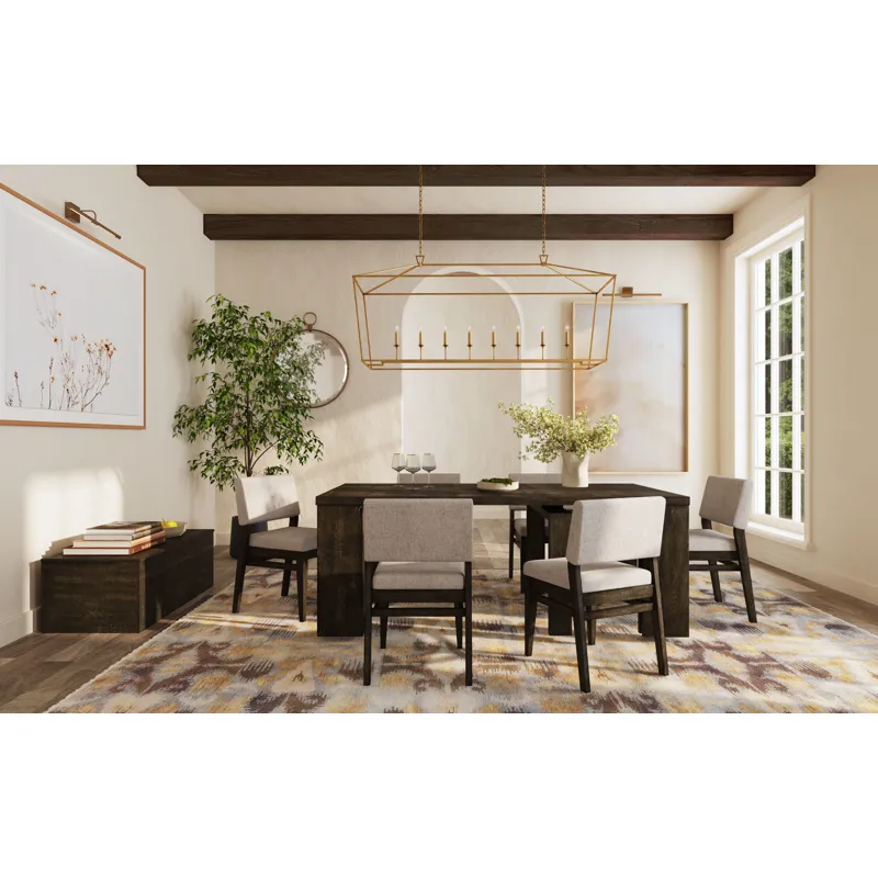 Flex Dining Table Reclaimed Chevron w/5 20" Leaves