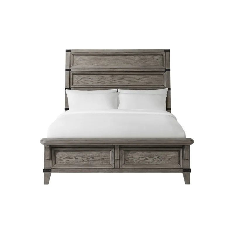 Forge Queen Bed Brushed Steel