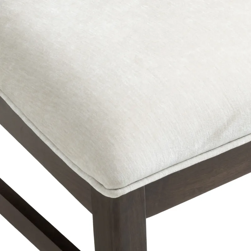 West End Spindle Chair Ivory Saddle Brown