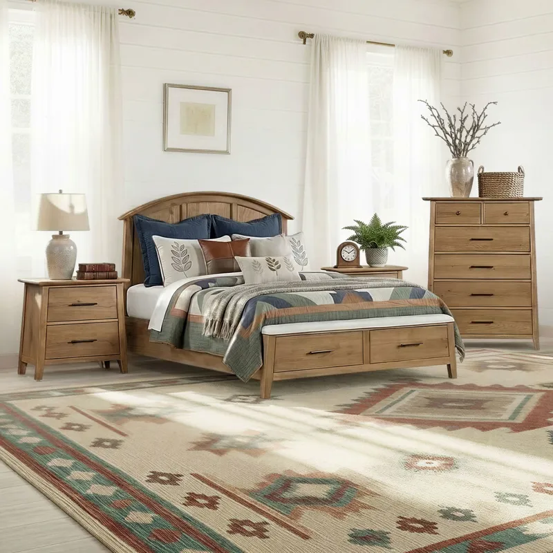 Jackson Queen Bed w-Storage Footboard
