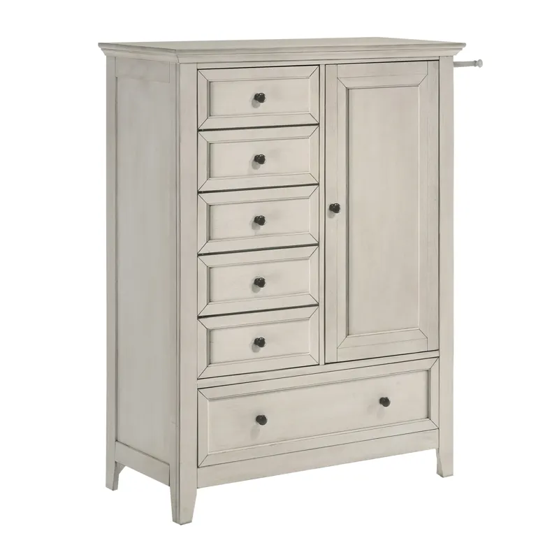 San Mateo Youth Chifferobe Rustic White