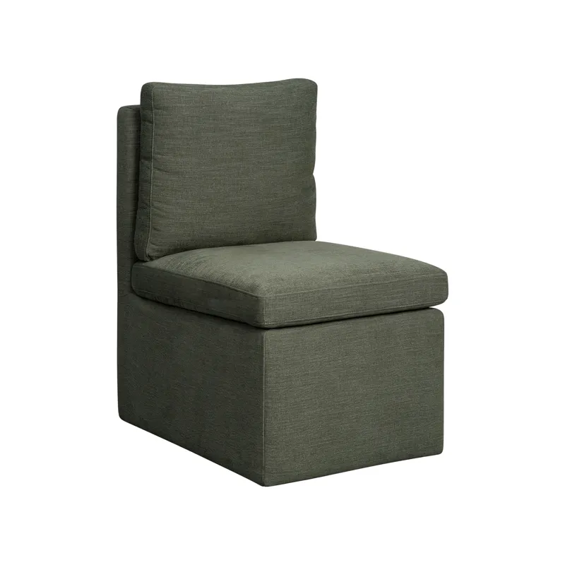 Upholstered Dining Chairs Uph Dining Chair Pillow Back Sage