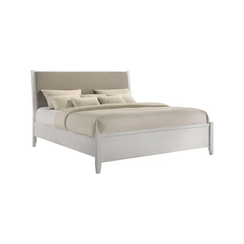 Andover King Uph Bed White