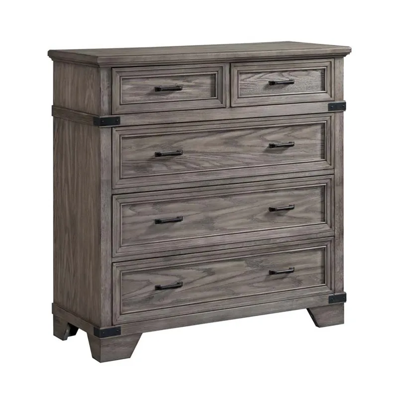Forge Media Chest Brushed Steel
