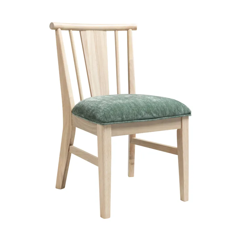 West End Spindle Chair Sage Green Natural
