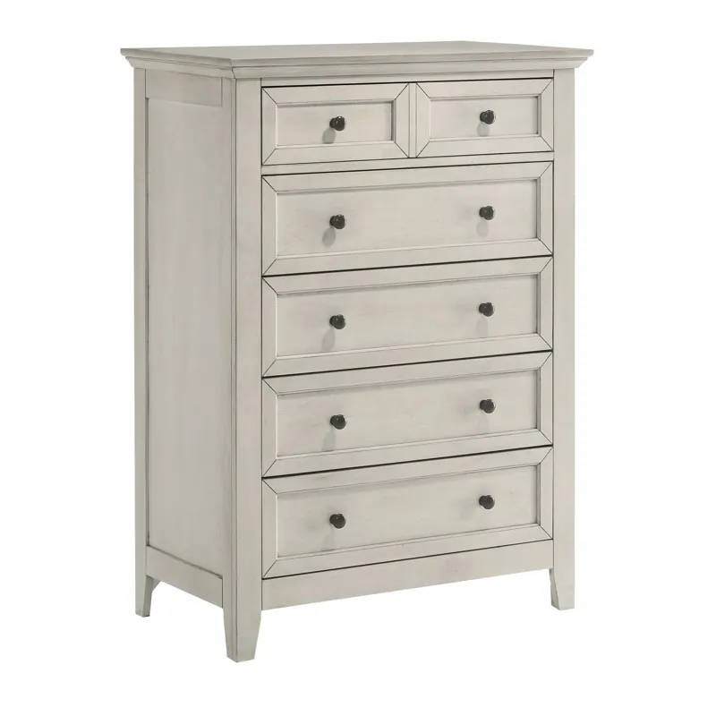 San Mateo Youth Chest Rustic White