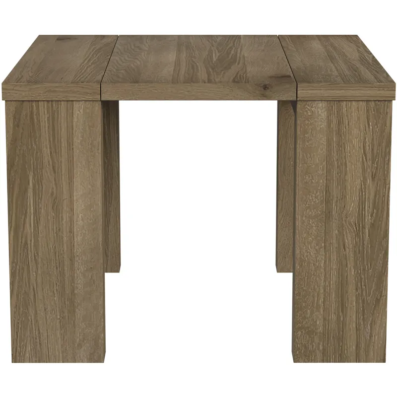 Flex Dining Table Sandbar Oak w/5 Leaves