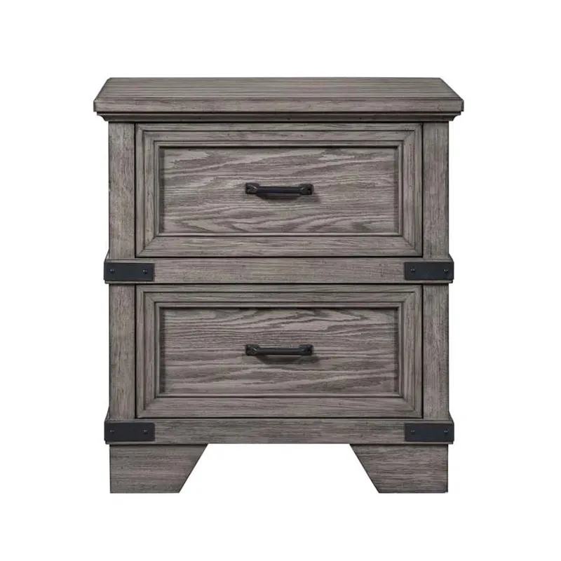 Forge Nightstand Brushed Steel