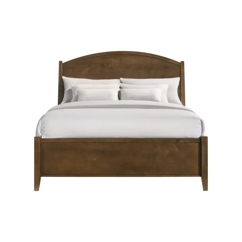 Andover Queen Arched Bed Walnut