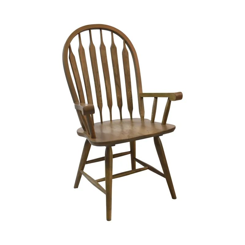Colonial Oak Arrow Arm Chair