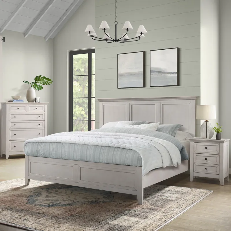 San Mateo Queen Standard Bed White