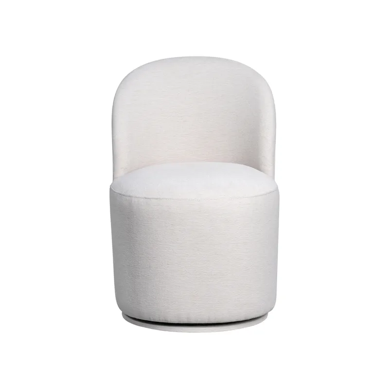 Upholstered Dining Chairs Uph Dining Chair Curved Back Modern Cream