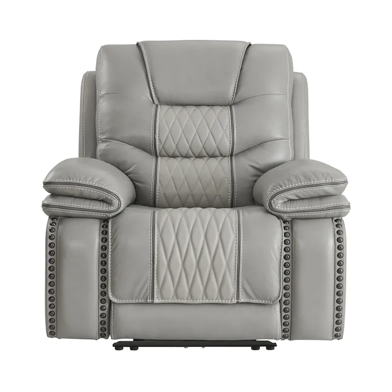 Cody Dual-Power Recliner Light Grey