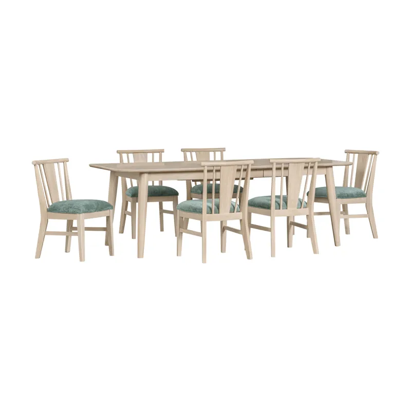 West End Spindle Leg Table Natural