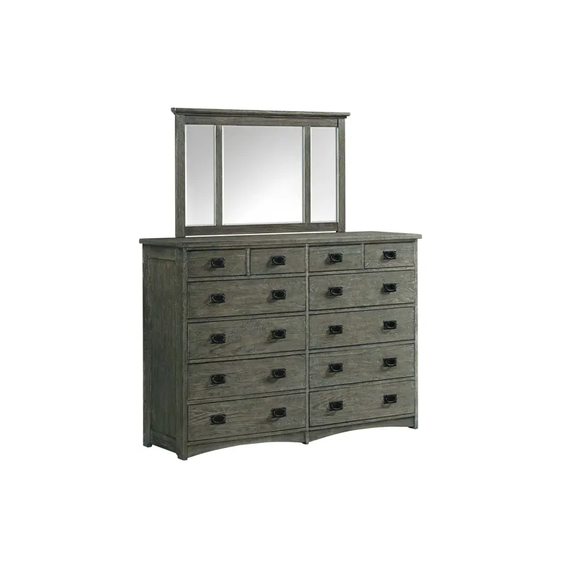 Oak Park Mirror Pewter