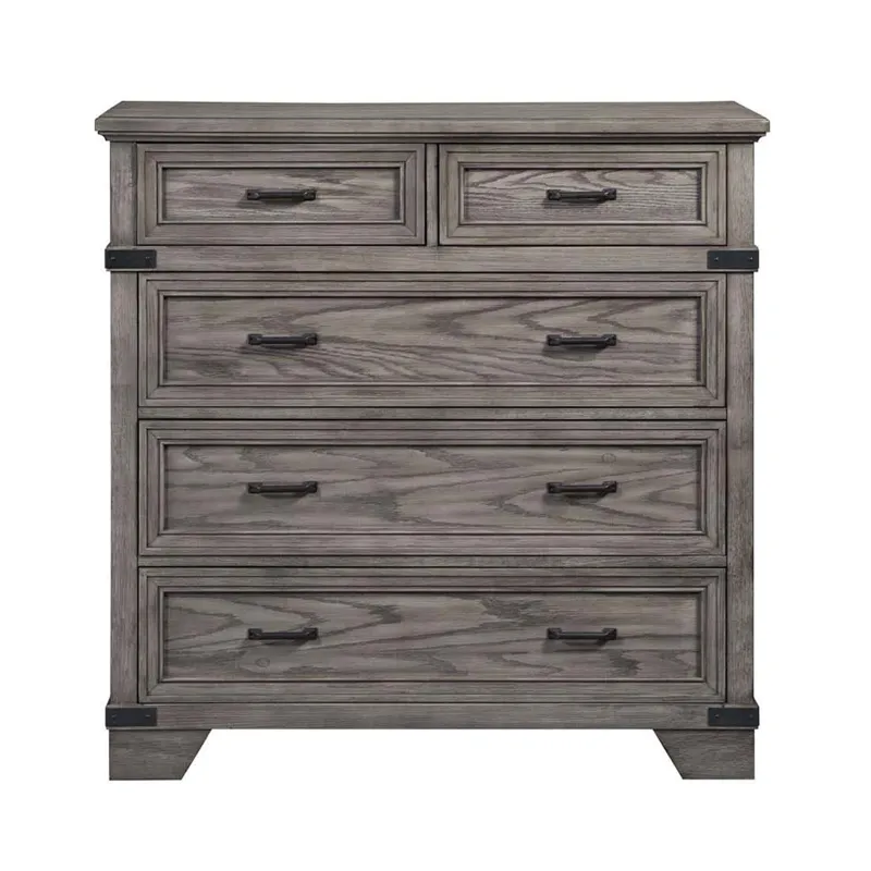 Forge Media Chest Brushed Steel