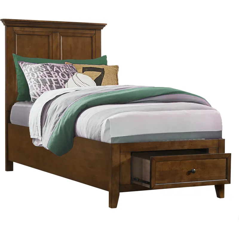 San Mateo Youth Twin Storage Bed Tuscan