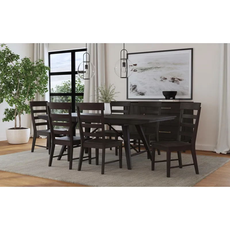 Bayside Trestle Table Black