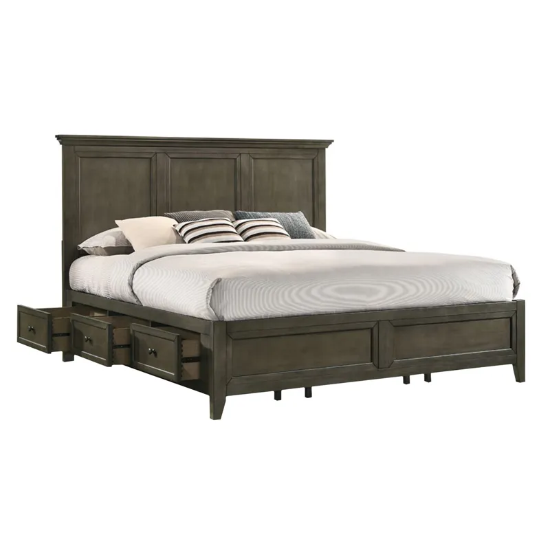 King Side Storage Bed Rails