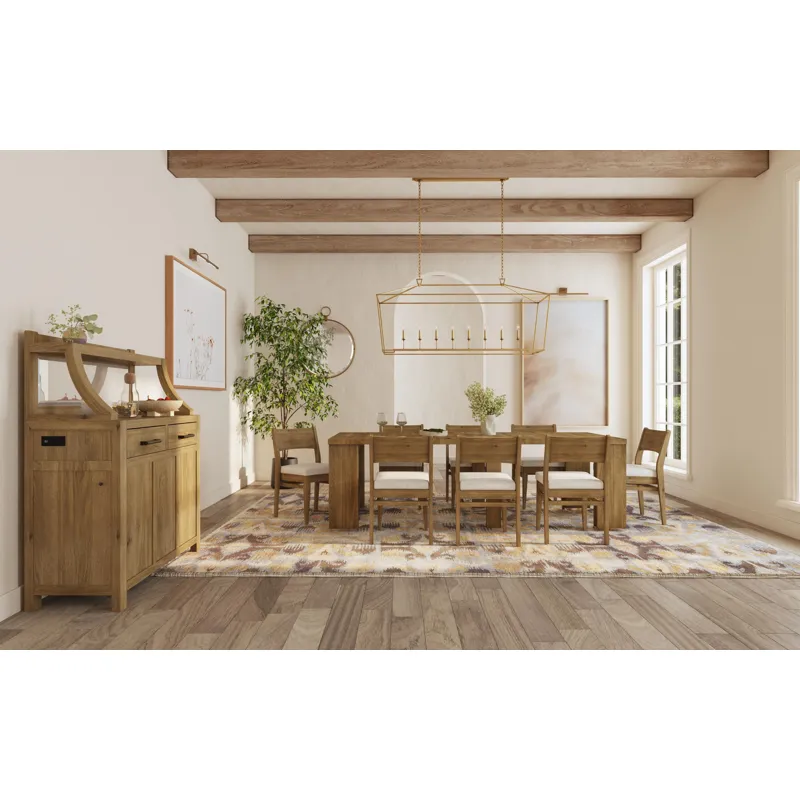 Flex Stackable Panel Chair Sandbar Oak
