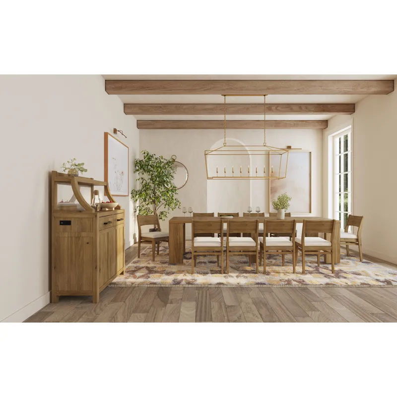 Flex Stackable Panel Chair Sandbar Oak