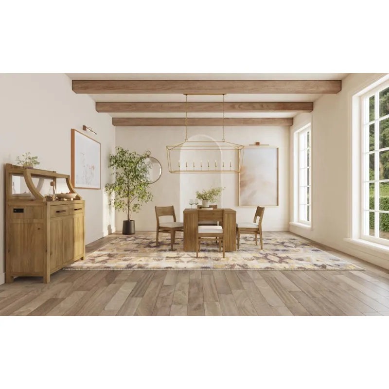 Flex Stackable Panel Chair Sandbar Oak