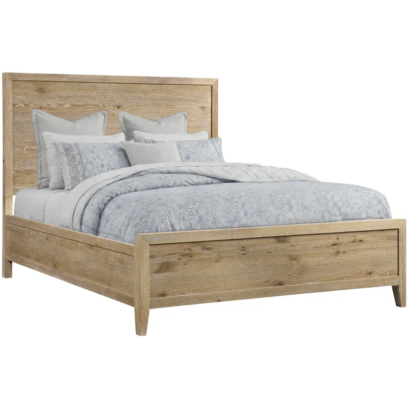 Norwich Queen Panel Bed Antique Oak
