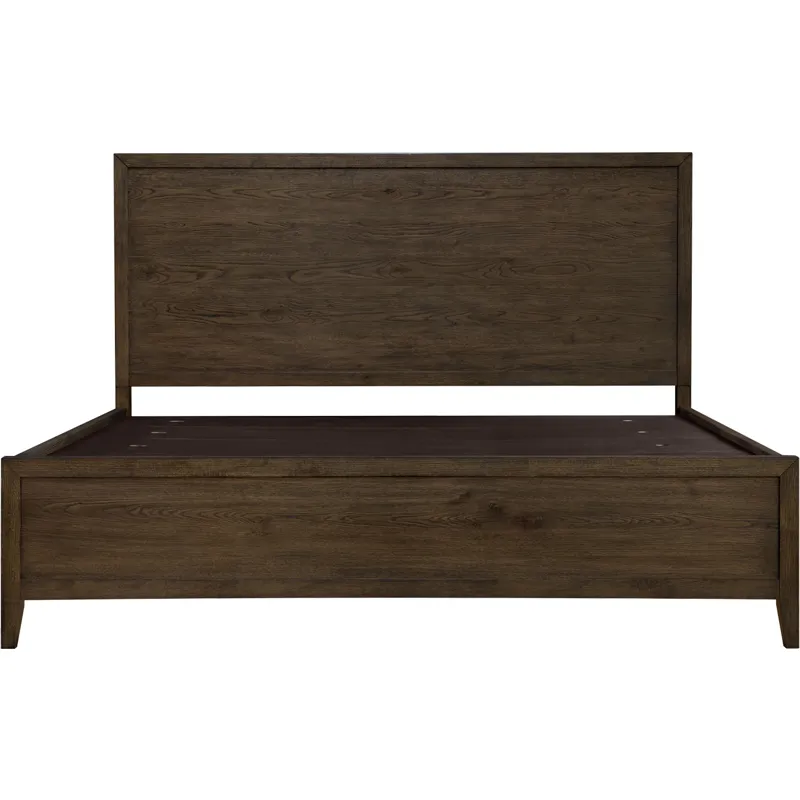 Norwich King Panel Storage Bed Dark Rustic Oak