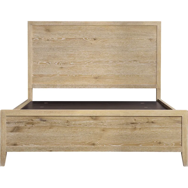 Norwich Queen Panel Bed Antique Oak