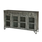 Moro 4 Drawer & 4 Glass Doors Console