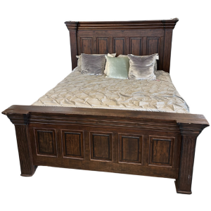 GRAHAM BROWN SOLID QUEEN BED