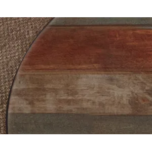 Antique Multicolor Antique Bistro Table Barrel Design