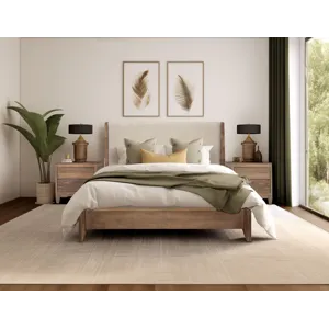 Parota Nova Upholstered Queen Bed