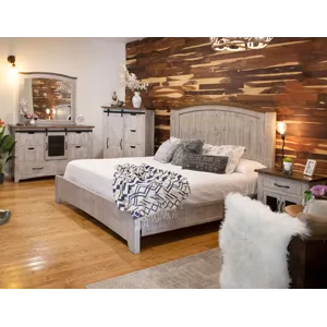 Pueblo Gray King Bed