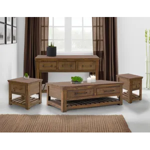 Walnut Chairside Table