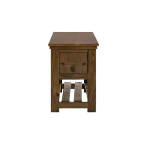 Walnut Chairside Table