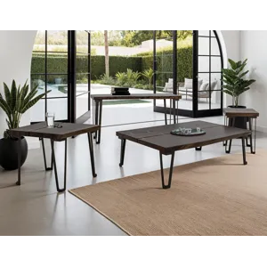 Walnut Chairside Table