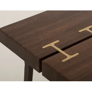 Walnut Chairside Table