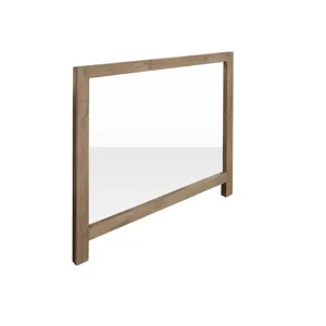 White Teak Mirror