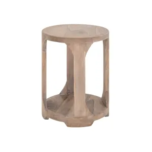 White Balam Chairside Table