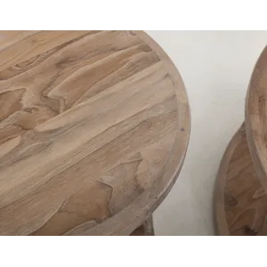 White Balam End Table